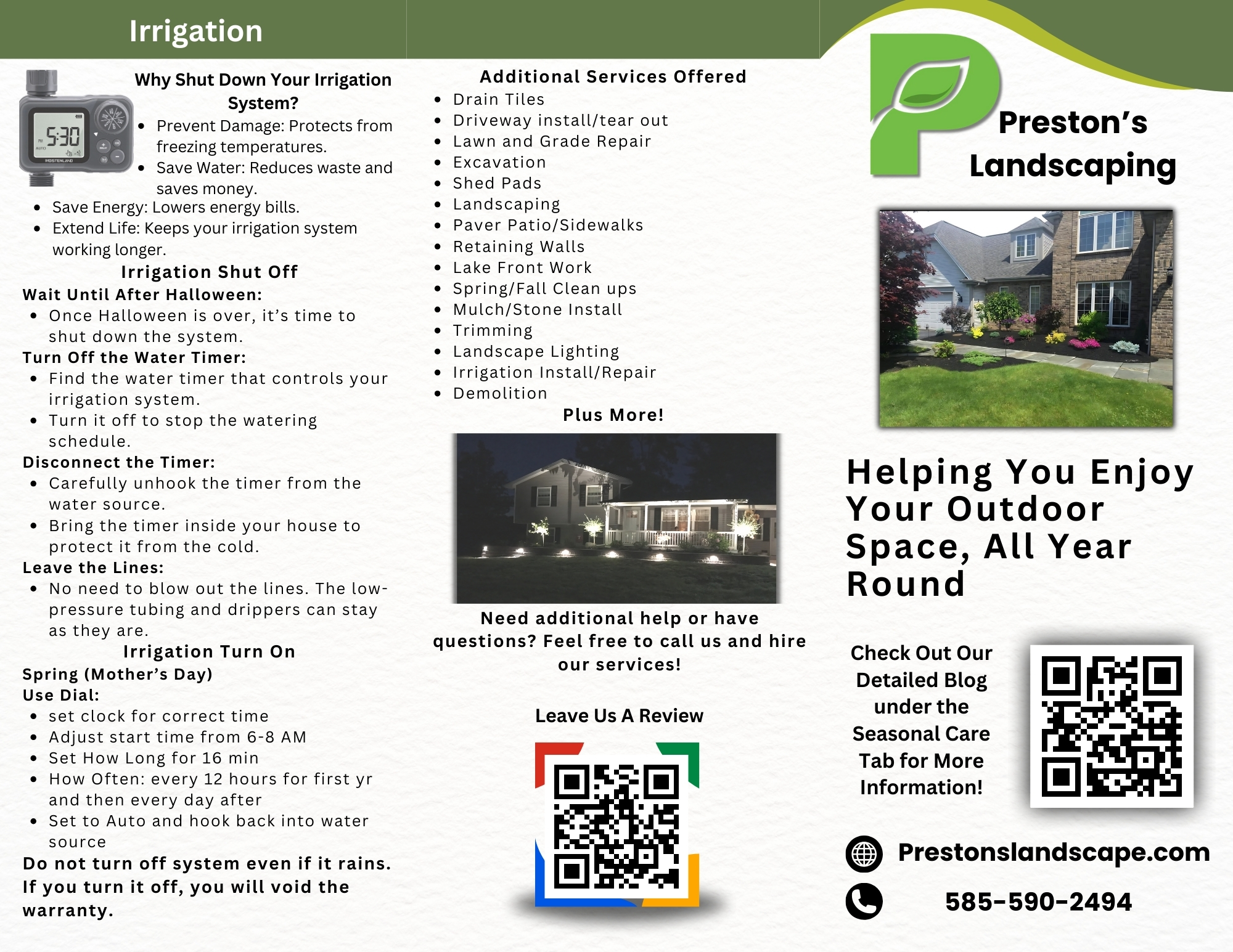 Prestons Landscaping Seasonal